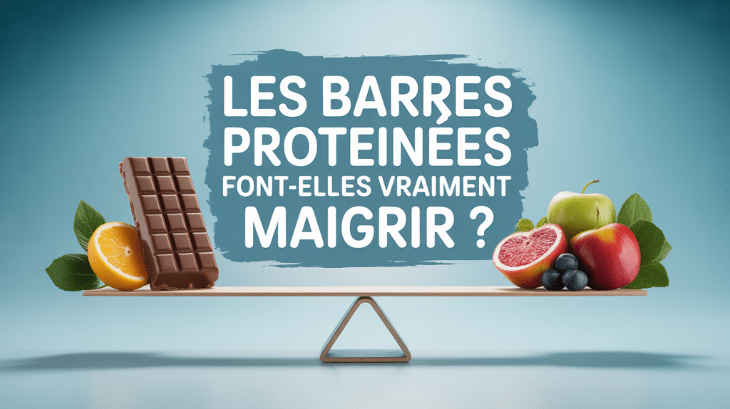 barre proteinee pour maigrir avec fruits sur balance