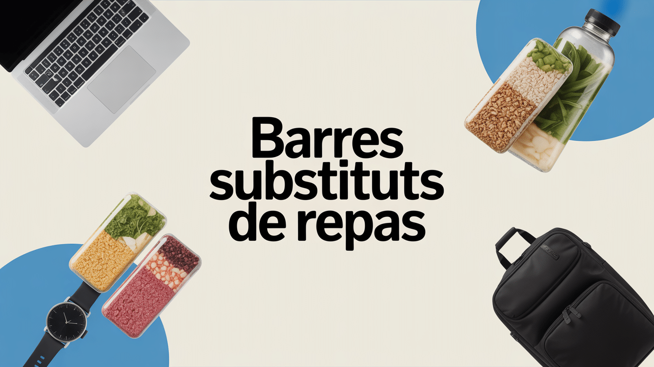 Barres substituts de repas emballées lifestyle moderne