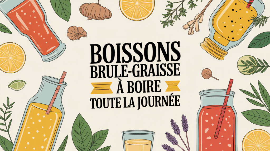 boisson brule-graisse a boire toute la journee verres transparents et ingrédients naturels