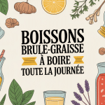 boisson brule-graisse a boire toute la journee verres transparents et ingrédients naturels