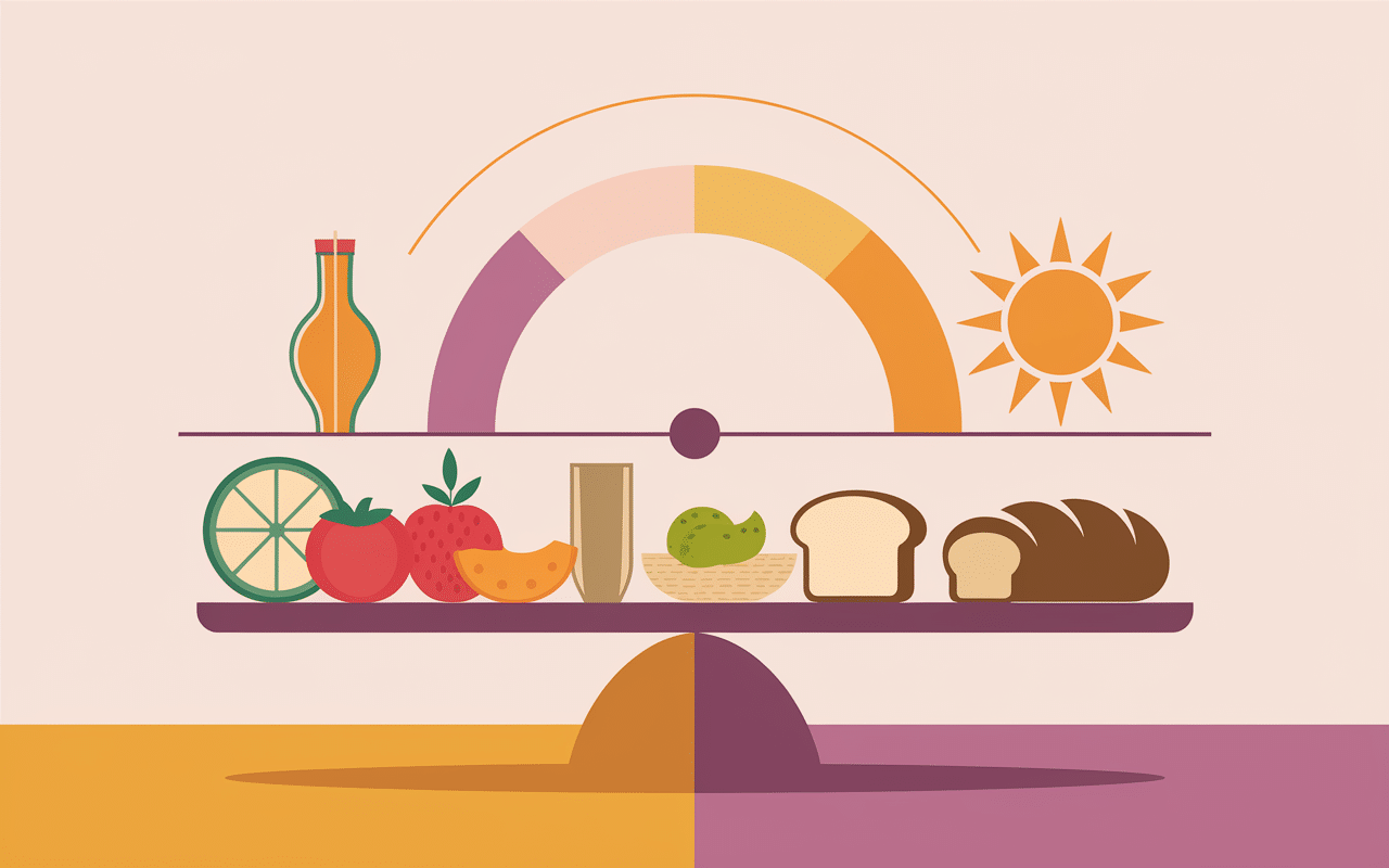 calorie au petit dejeuner balance aliments energie glycemie stable