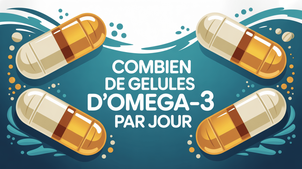 illustration combien de gelule omega-3 par jour artistique