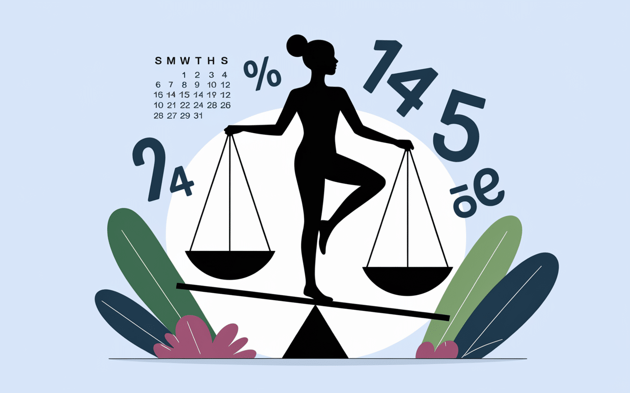 Comment perdre 10 kilos en 2 semaines silhouette balance avec calendrier