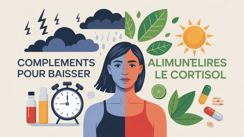 illustration guide complement alimentaire pour baisser le cortisol