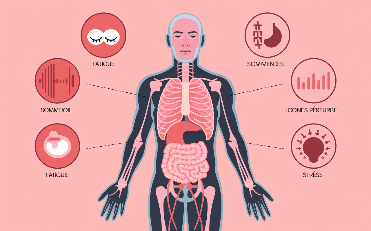 schema impact sante complement alimentaire pour baisser le cortisol