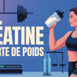 creatine perte de poids femme shaker balance haltères