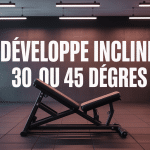 developpe incline 30 ou 45 degres banc de musculation moderne