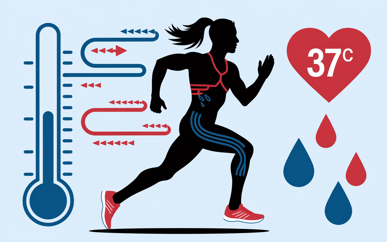 infographie cycle eau pour les sportifs pendant effort
