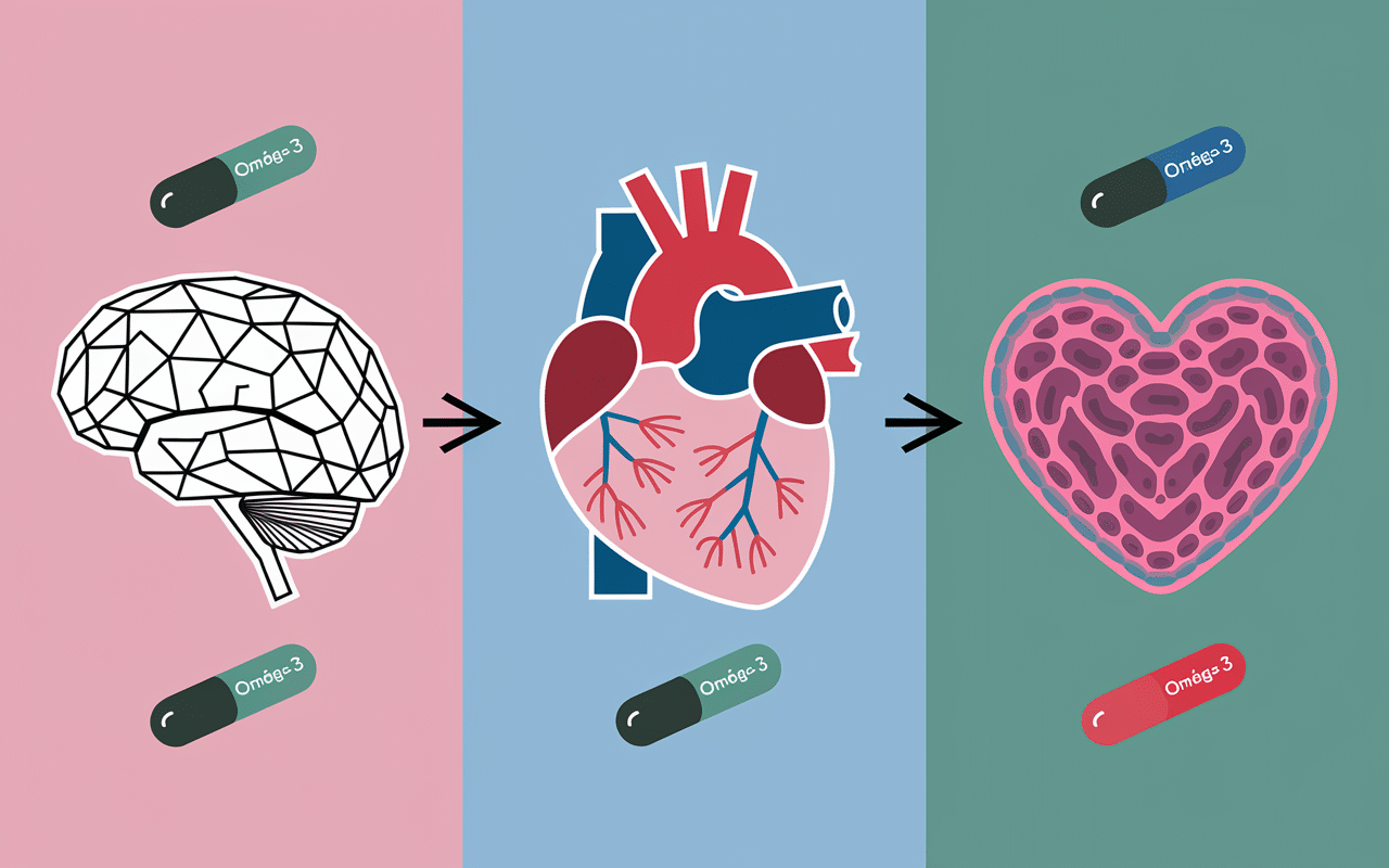 epa omega 3 dha cerveau cœur système immunitaire connecté capsules