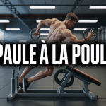 Illustration epaule poulie musculation salle