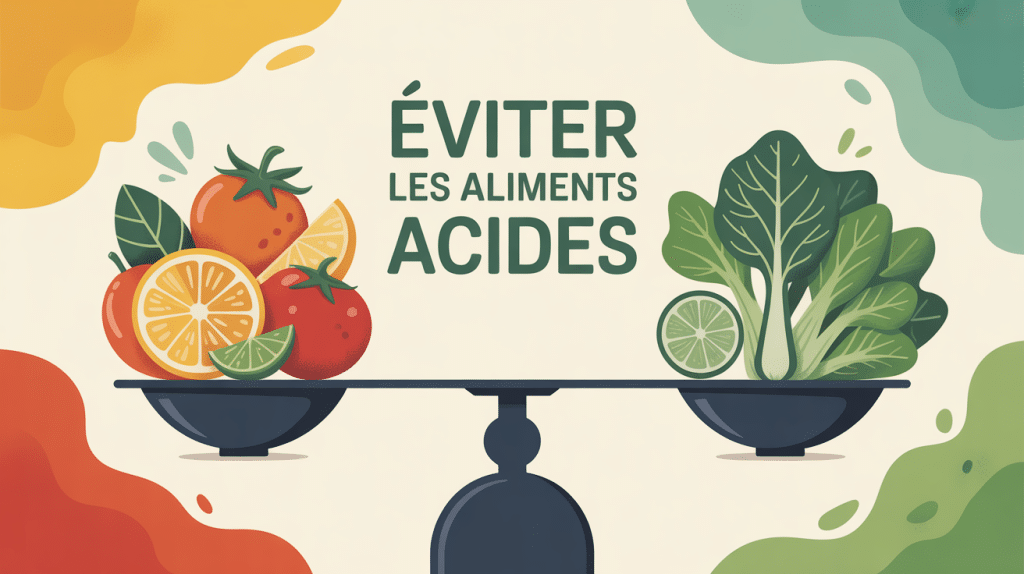 Eviter les aliments acides balance acido-basique