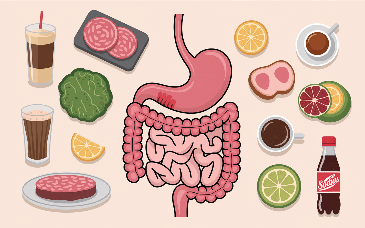 Eviter les aliments acides impact sur la digestion