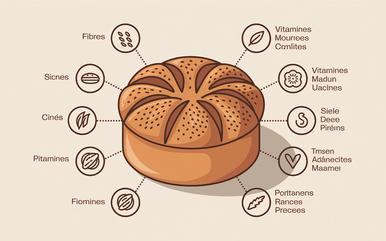 Farine de seigle et gluten qualités nutritionnelles pain dense
