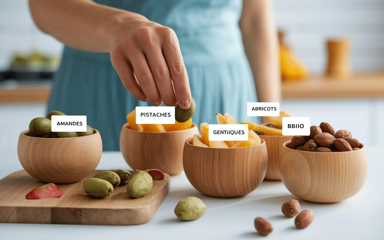 selection fruit sec pour regime cuisine