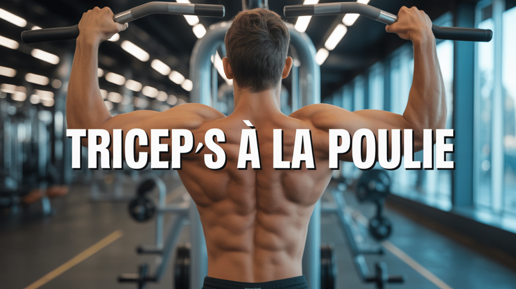 triceps à la poulie extension bras musculation