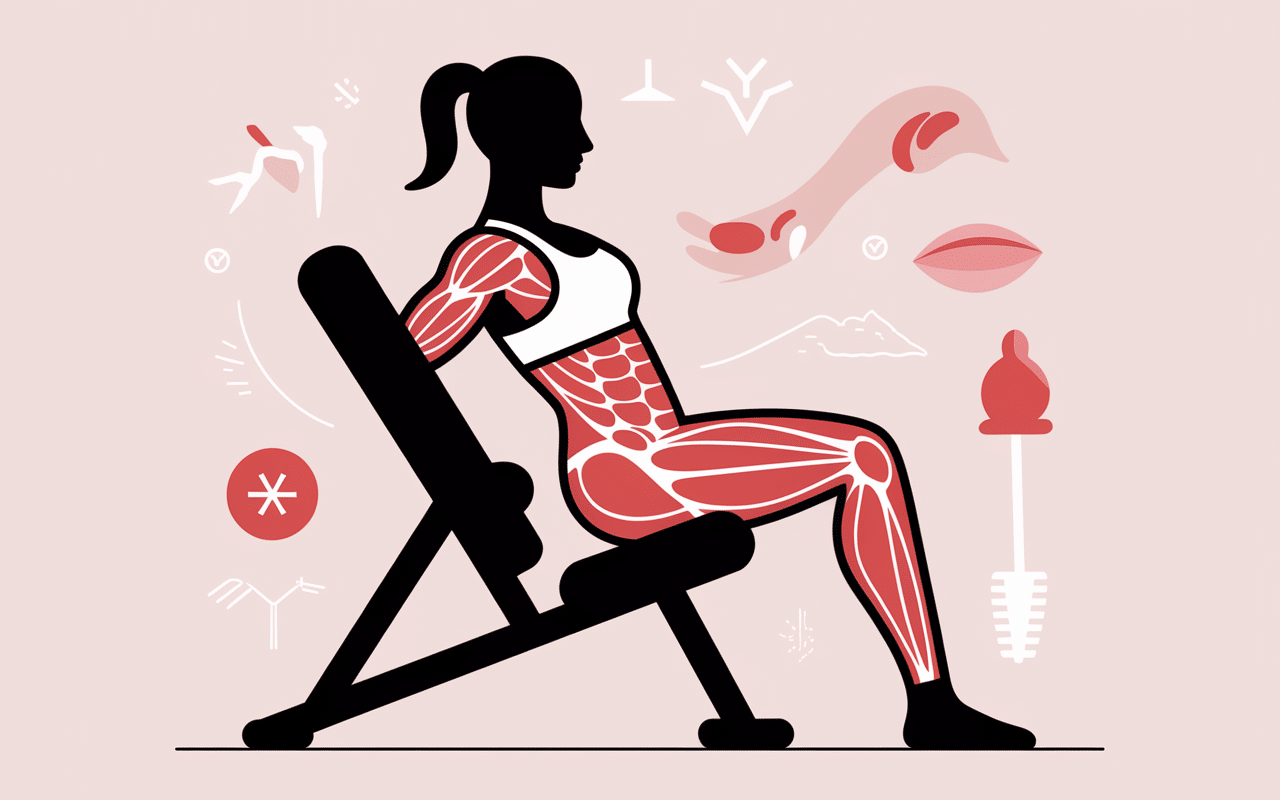 Personne sur banc abdominaux muscles sollicités