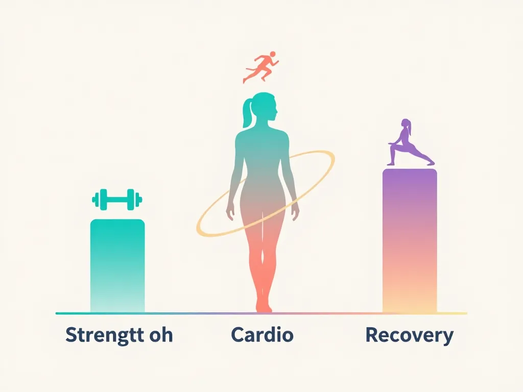 3 mois de sport avant/apres femme, schéma programme force cardio récupération