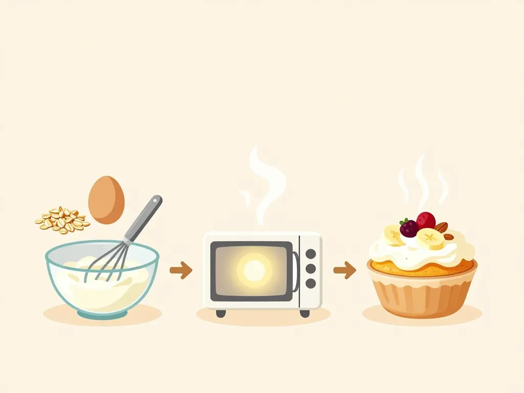 bowl cake hyperprotéiné étapes ingrédients et cuisson