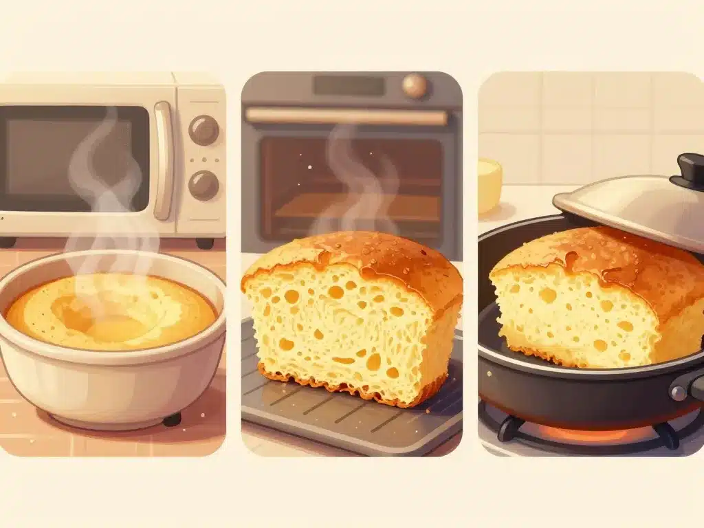 bowl cake protéiné cuisson textures micro-ondes four poêle