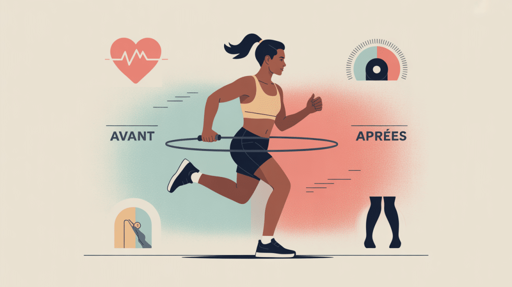 corde a sauter avant apres illustration transformation cardio