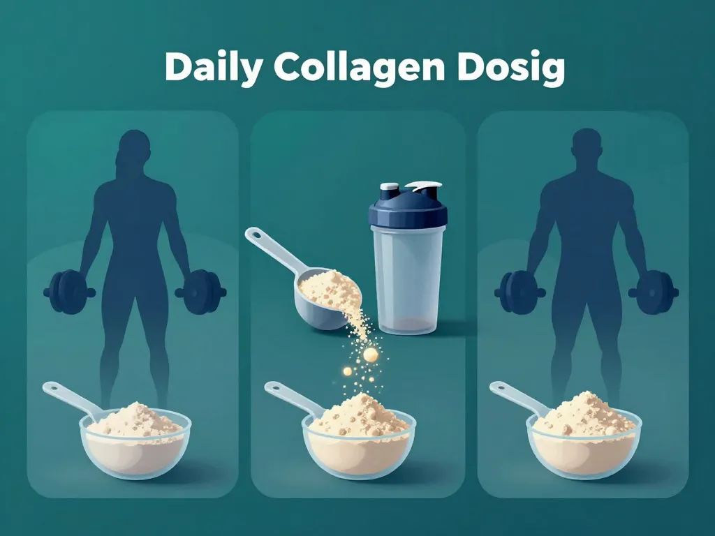 Schéma dose collagene par jour musculation par niveaux