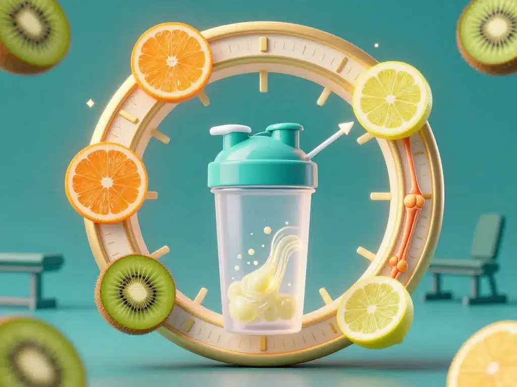 Optimiser dose collagene par jour musculation avant séance avec vitamine C