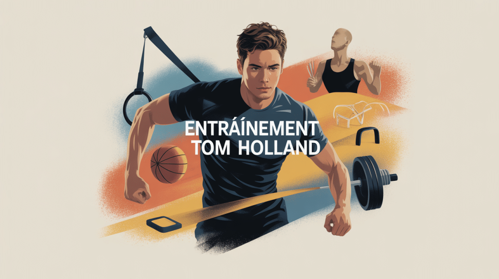 Illustration entraînement Tom Holland musculation fonctionnelle et athlétique