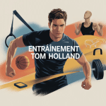 Illustration entraînement Tom Holland musculation fonctionnelle et athlétique