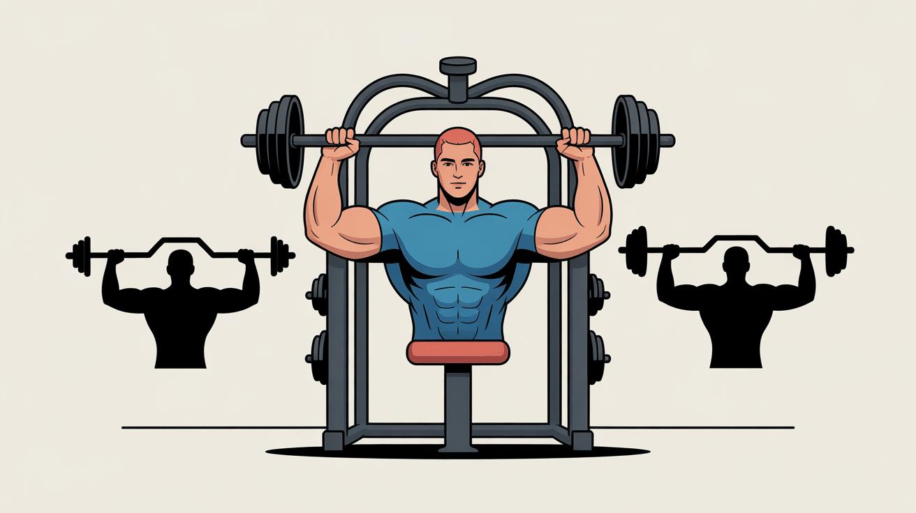 Illustration exo biceps poulie, guide complet et tension continue