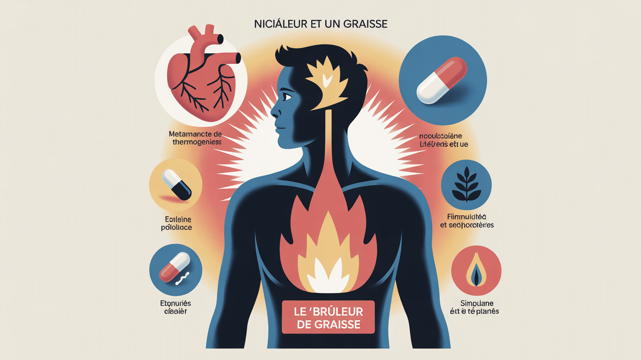 fitsmart fat burner effets secondaires illustration conceptuelle torse coeur estomac