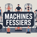 Illustration machines fessiers salle de sport montrant presse kickback abduction hip thrust