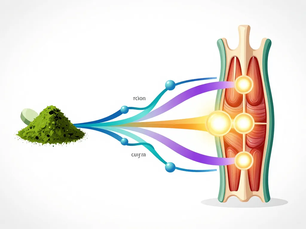 Diagramme musculation spiruline nutriments