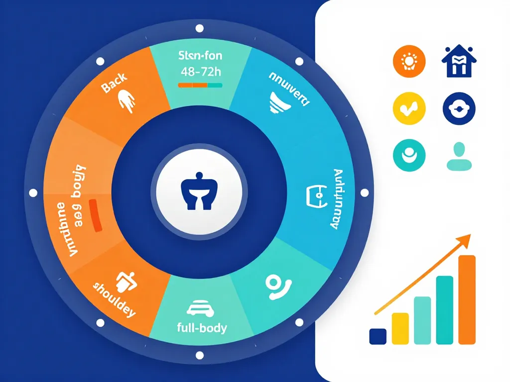diagramme programme split 5 jours équilibre récupération