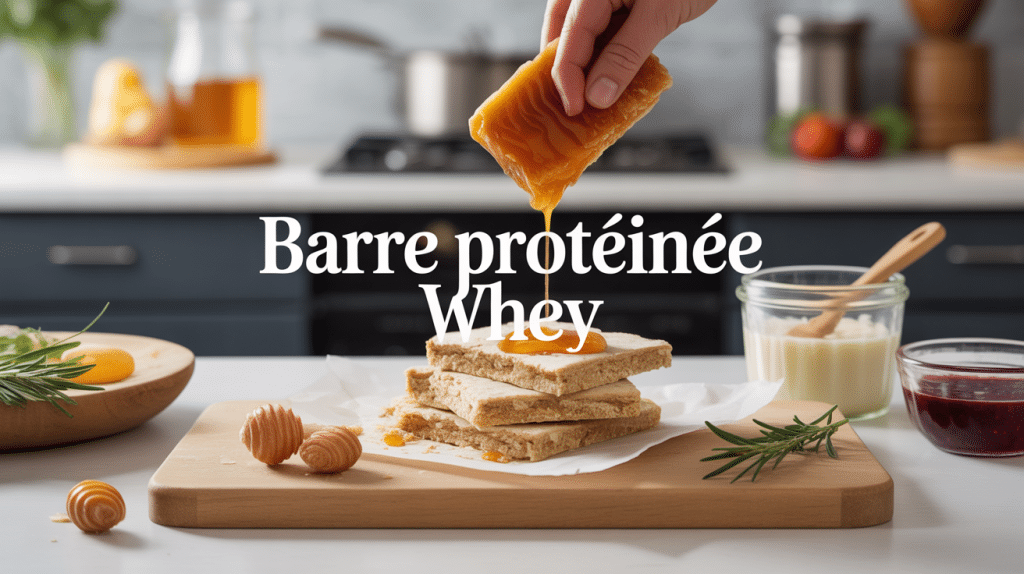 Recette barre protéinée whey, barres découpées avec avoine et miel