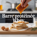 Recette barre protéinée whey, barres découpées avec avoine et miel