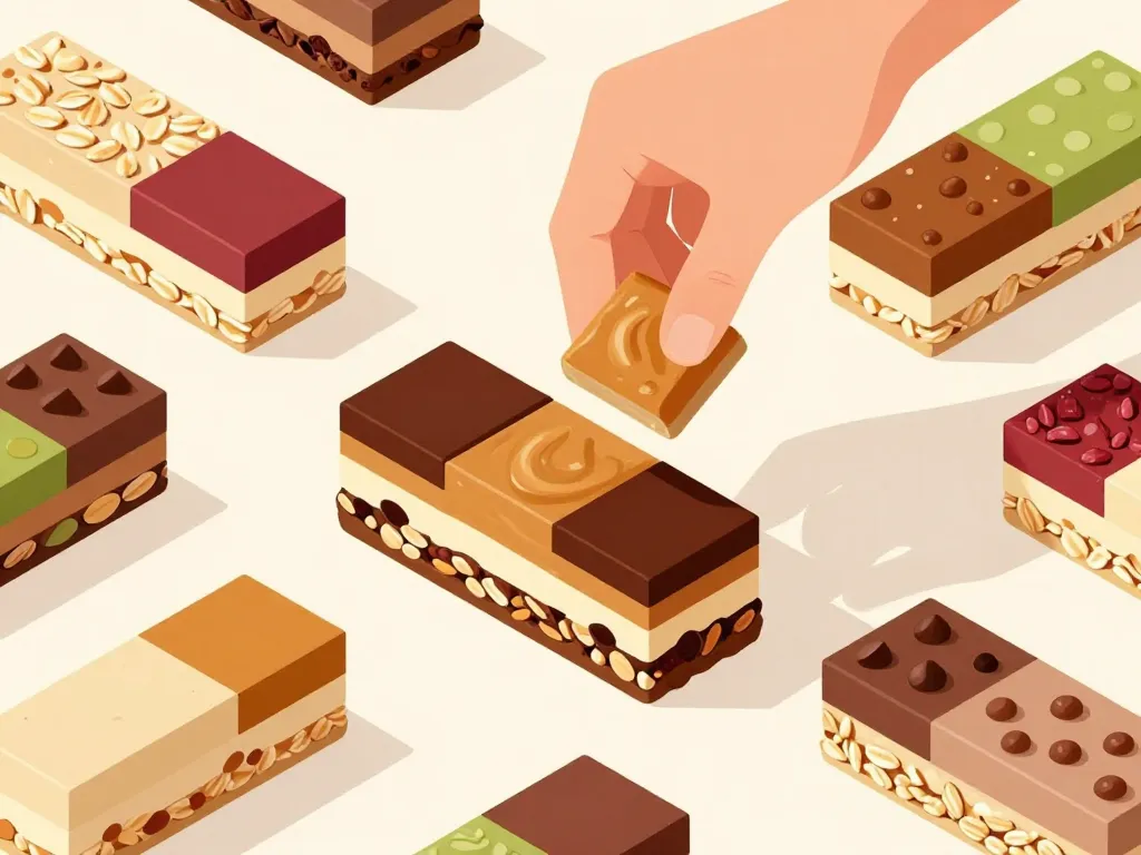 Recette barre protéinée whey, variantes et couches modulaires