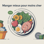 repas minceur pas cher assiette légumes féculents protéines