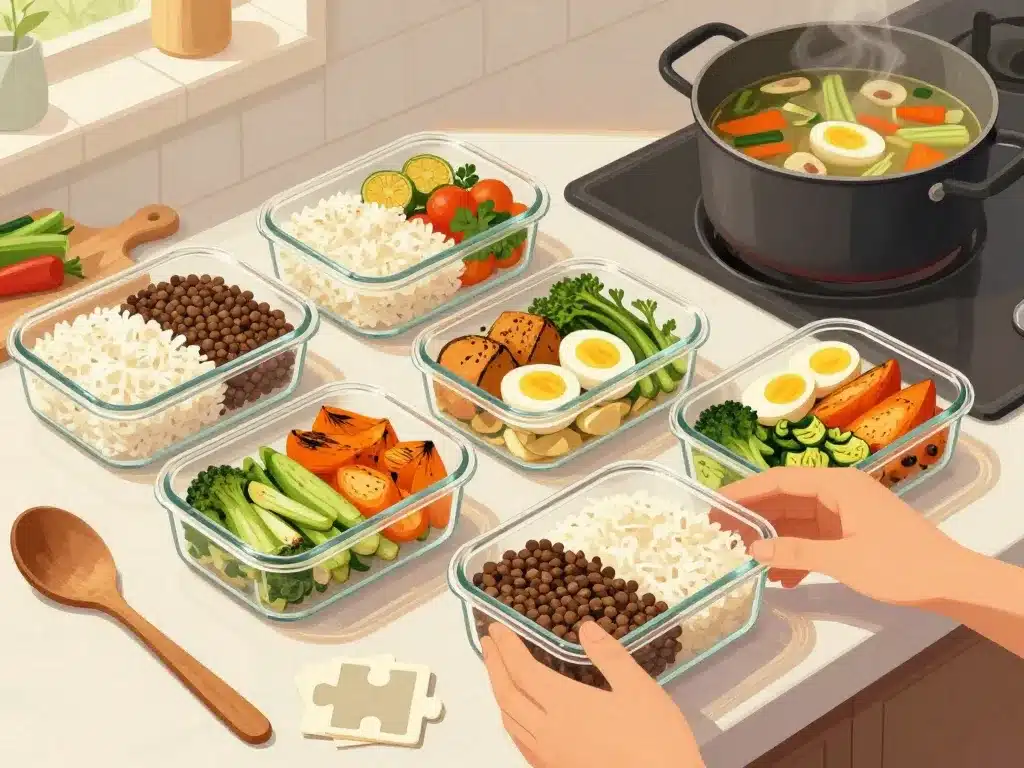 repas minceur pas cher batch cooking repas semaine