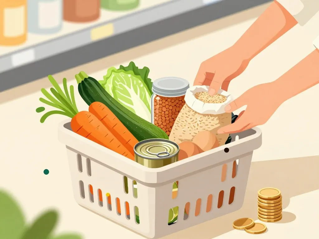 repas minceur pas cher panier courses économies