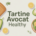tartine avocat healthy illustration guide