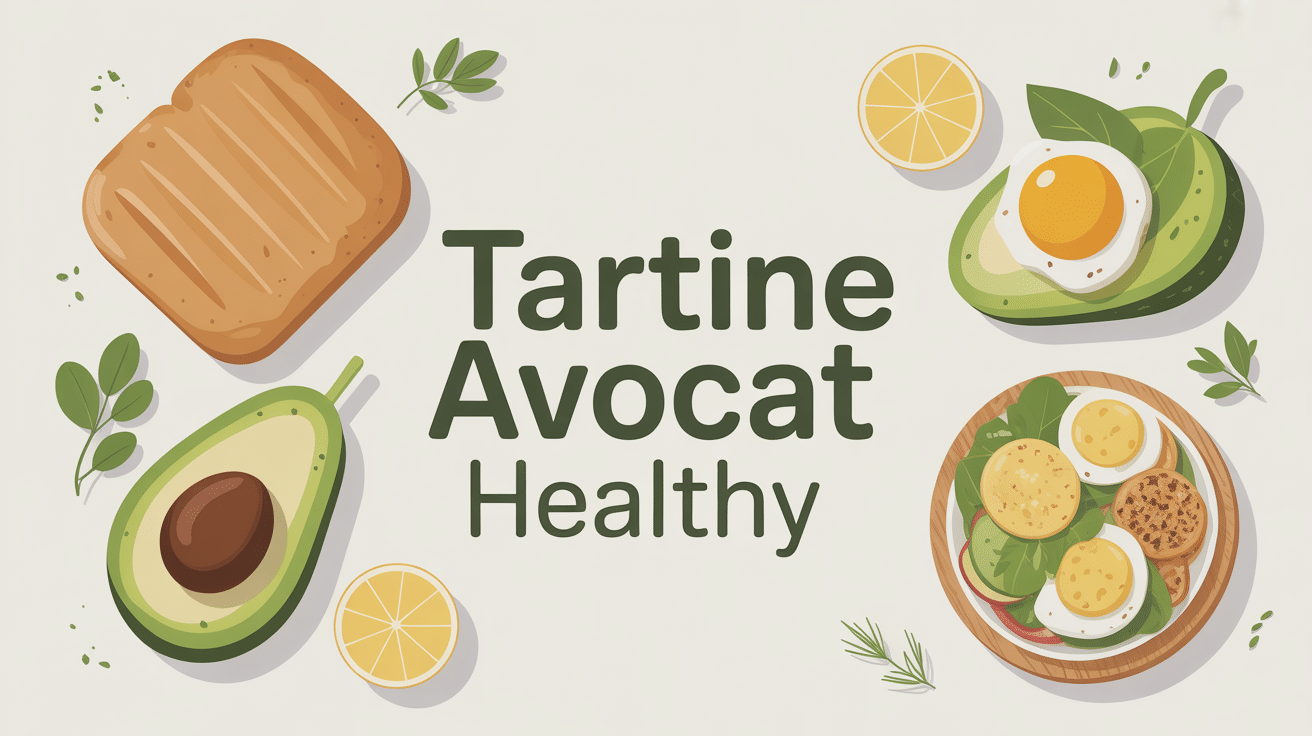 tartine avocat healthy illustration guide