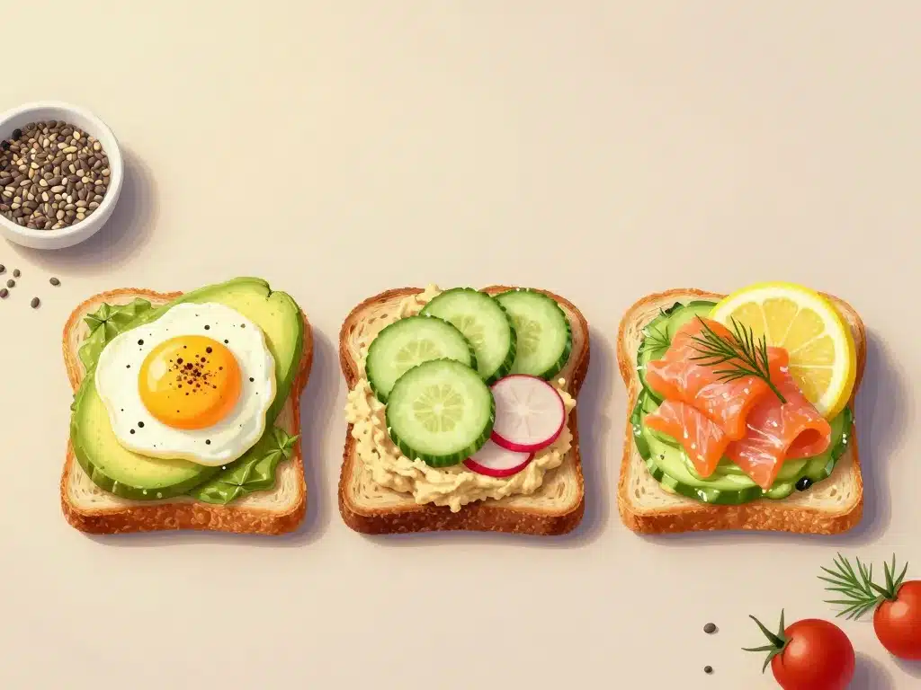 tartine avocat healthy trio matin midi brunch