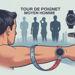 Illustration tour de poignet moyen homme mètre ruban