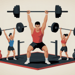 Illustration 3D du wod haut du corps, push pull gainage
