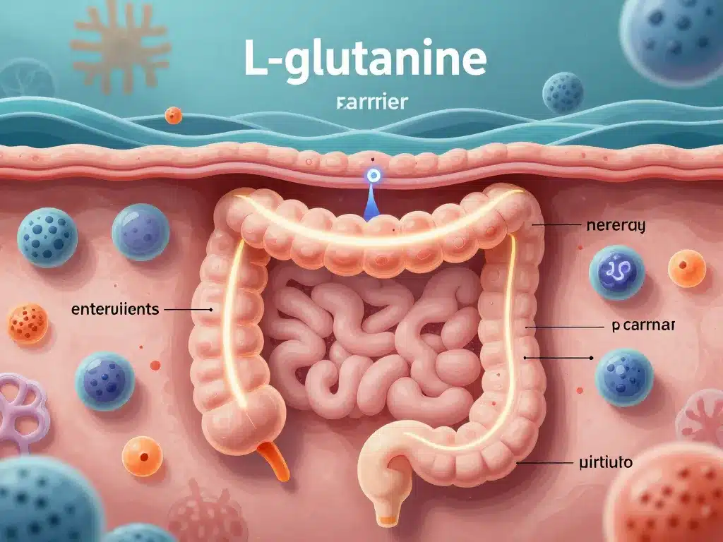 l glutamine et intestins diagramme barrière intestinale