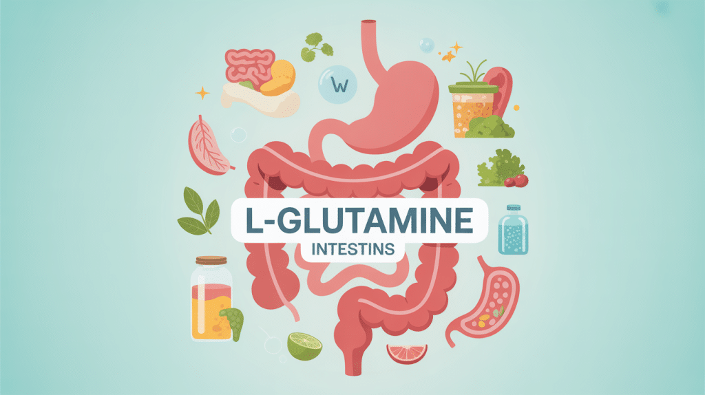 l glutamine et intestins illustration muqueuse et bien-être