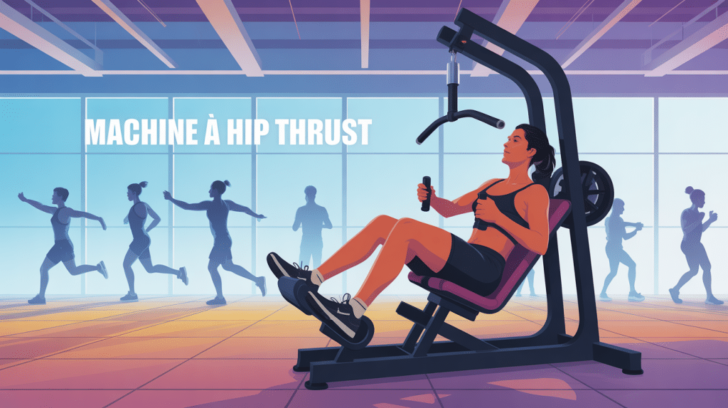 machine a hip thrust moderne en salle de sport