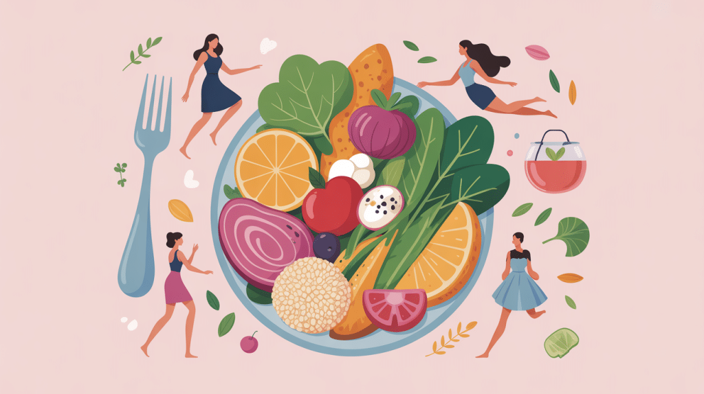 menu 1200 calories femme assiette équilibrée aliments sains