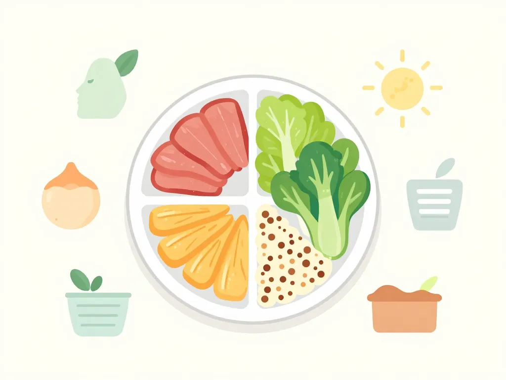 menu 1200 calories femme illustration repas diversifié femme