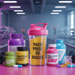 pack prise de masse compléments sportifs scène gym